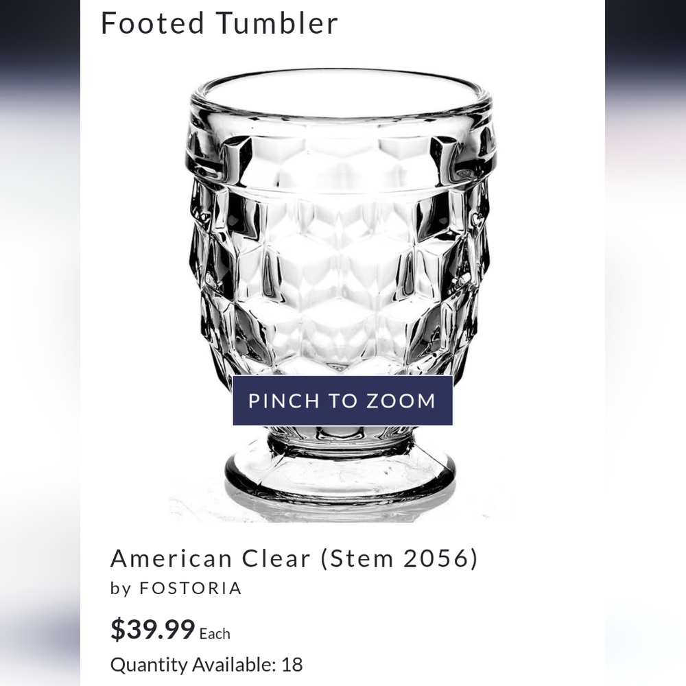 Footed tumbler